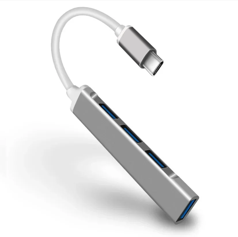 USB C Hub 4-w-1 i wieloportowy Adapter typu C kompilowany do komputera MacBook Pro typ-c do 4 USB 3.0 kabel do ładowania telefonu