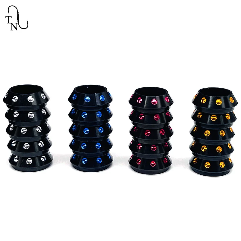 TN35 Rod Building Aluminum Rings Decorative Ring Trim Ring For Winding Check DIY Fishing Rod Aluminum Part Repair Accessory