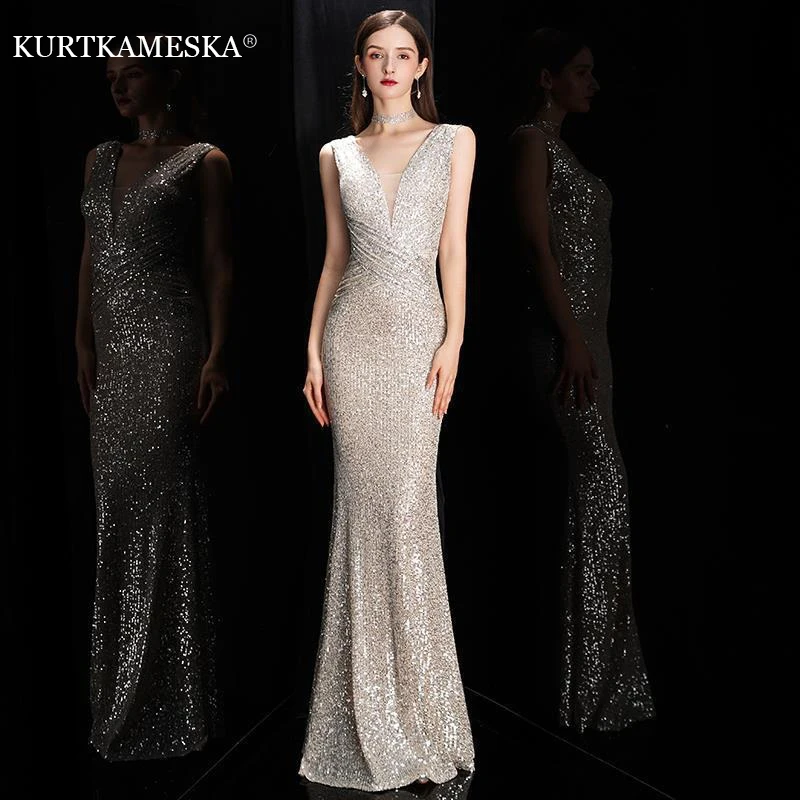 

Sexy V-neck Evening Prom Dresses for Women 2026 Long Party Slim Mermaid Dress Outdoor Shooting Wedding Dresses Elegant Dress