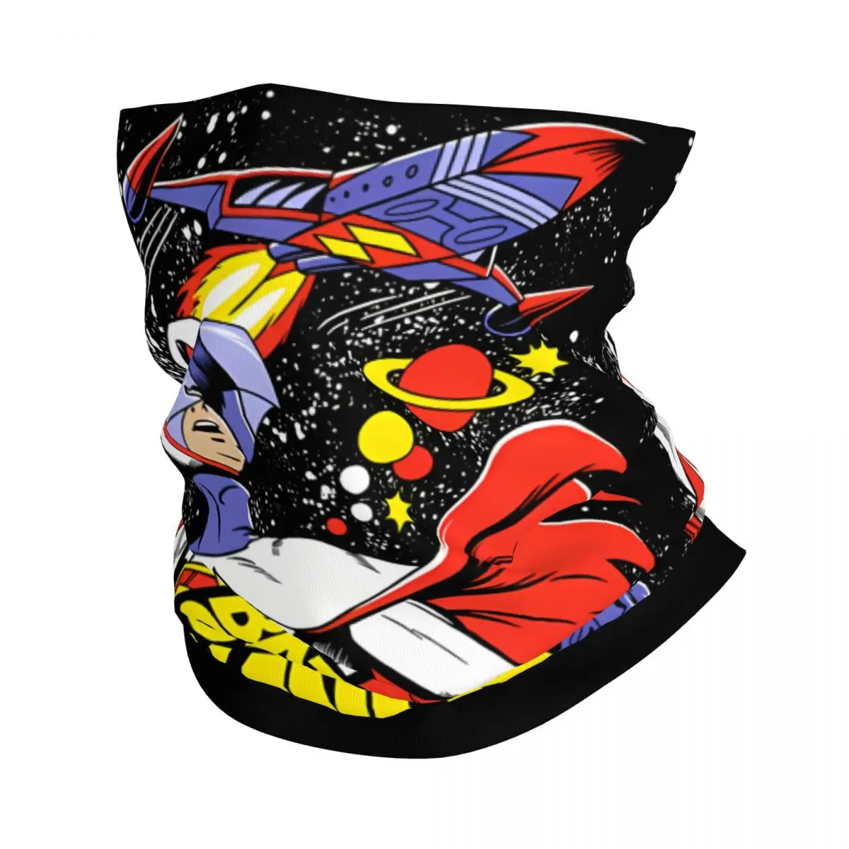 Ensastional Science Ninja Team Gatchaman Bandana Neck Gaiter Printed Motor Motocross Wrap Scarf Balaclava Cycling Unisex Adult