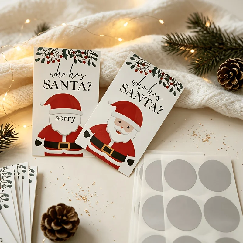 40pcs Christmas Scratch-Off Game Cards - 