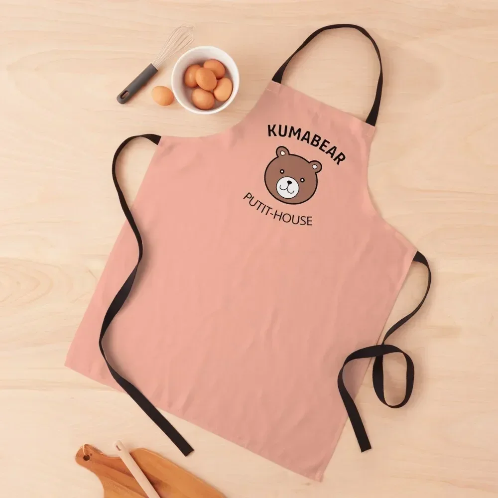 

Kumabear Putit-House Apron work gowns for women cleaning women's work Kitchen Items Barista Apron