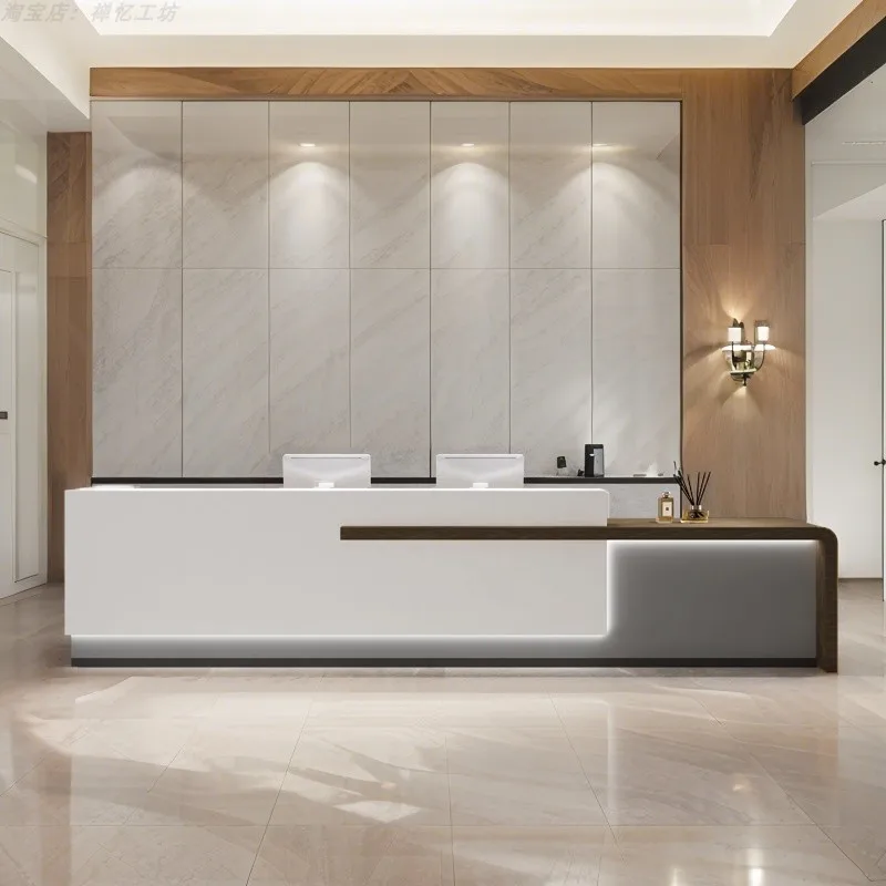 

Company Best Reception Desks Beauty Unique Luxury Unique Hotel Display Reception Desks Small Mostrador Commercial Furniture