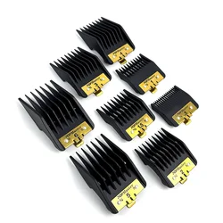 8pcs Professional Electric Hair Clipper Comb Black Limit Comb Suitable for M10, R77F, 2020C, KULILANG, WMARK, BRCILIP Barbers