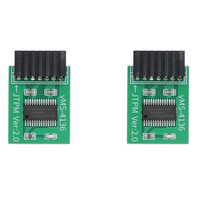 【Verbraucher-Liebling!】2X TPM 2.0 Verschlüsselung Sicherheitsmodul Remote Card LPC-14PIN Modul 14Pin LPC für MSI TPM2.0 LPC 14 Pin Secur