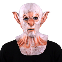 Horror Vampire Skull Bat Mask Cosplay Zombie Monster Demon Elf Latex Helmet Halloween Carnival Purim Party Costume Props