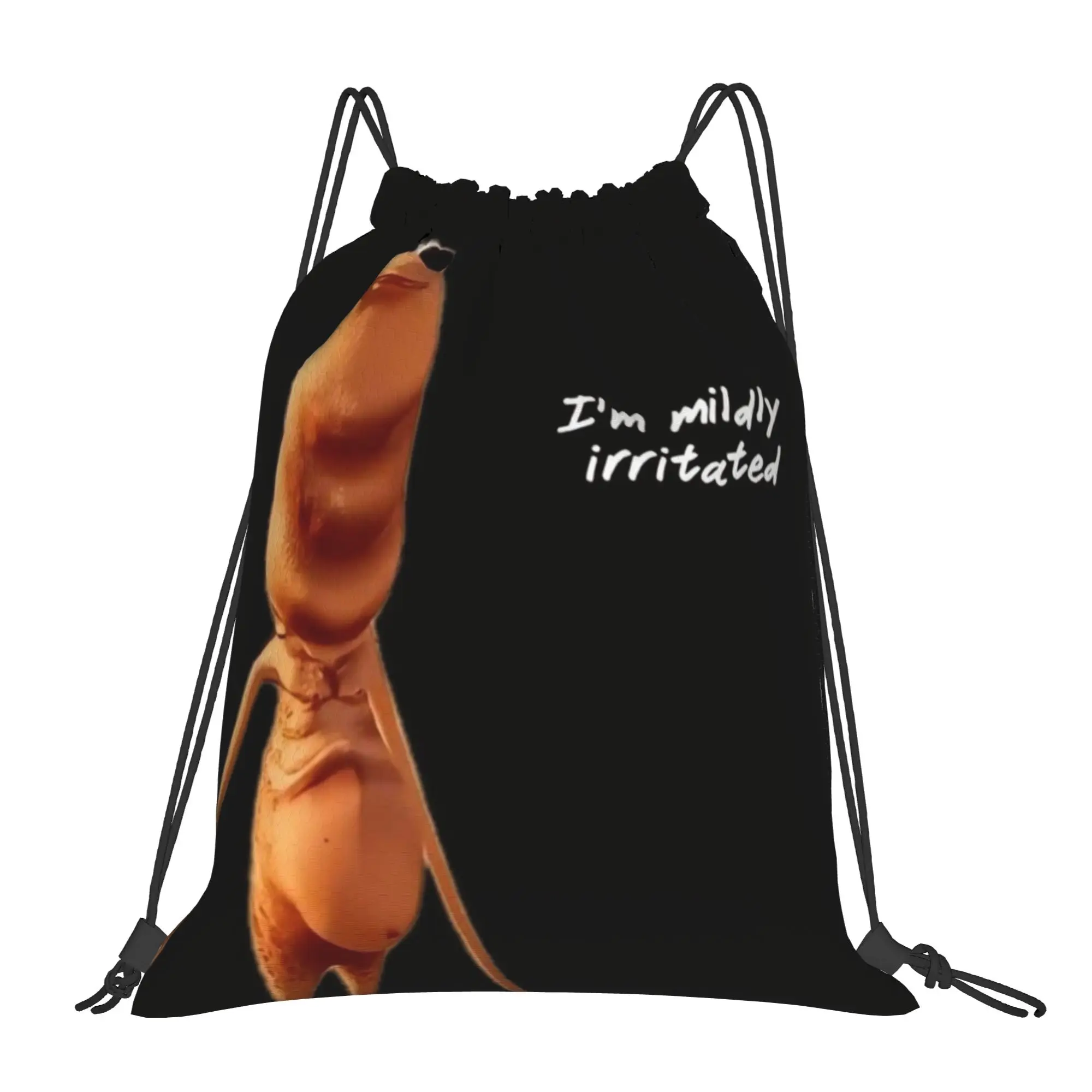 Marcus The Worm 14 Marcus The Worm Multi-function Pocket Men Women Storage Backpack Teenager Travel Bag Print Drawstring Bags