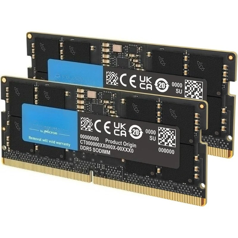 64GB DDR5 RAM、5600MHz（または5200MHzまたは4800MHz）ノートパソコン用メモリキット、SODIMM 262ピン、第13世代インテルCore対応