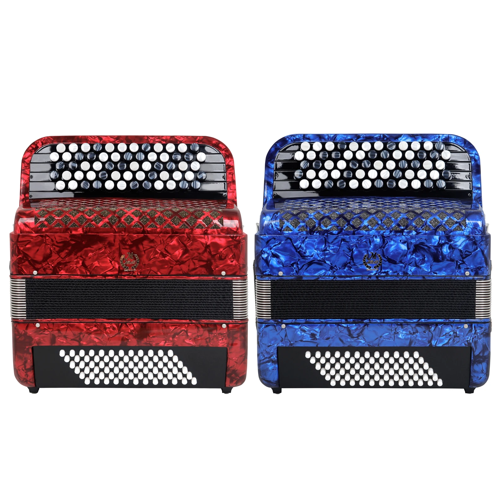 MBAT Factory New Professional Performance Solid Wood Sheepskin Bellows 62 Keys 72 Bass Button Style Bayan Accordion