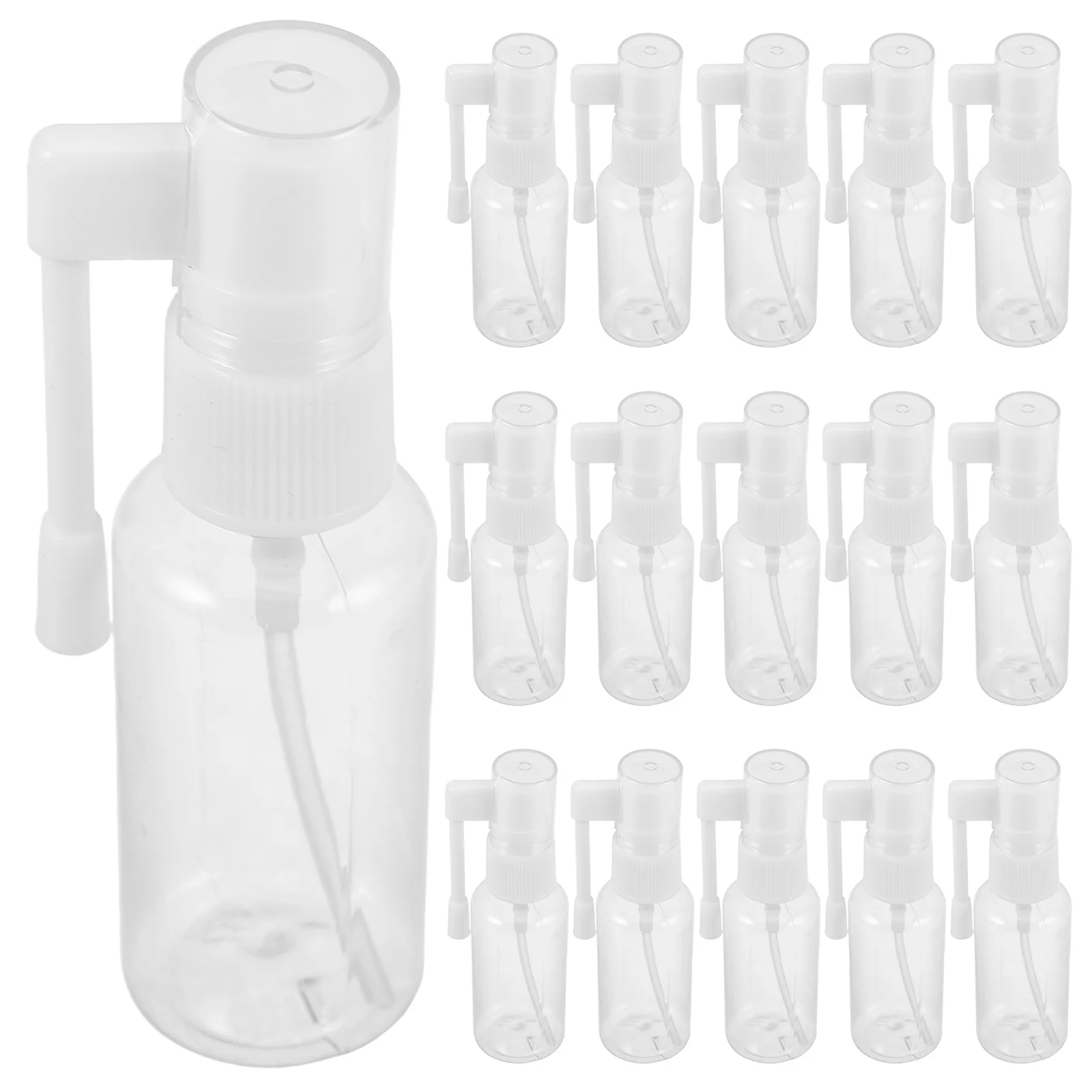 

30Pcs 360 Degree Rotating Fine Mist Spray Bottle Portable Travel Size Clear Pet Material for Plants Cleaning Makeup