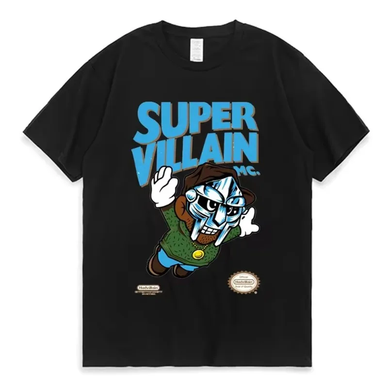 

Camisetas Mujer Women's Printed T-Shirt Latest Pop Singer Mf Doom Madlib Mad Villain Reversible Graphic Fashion T-Shirt