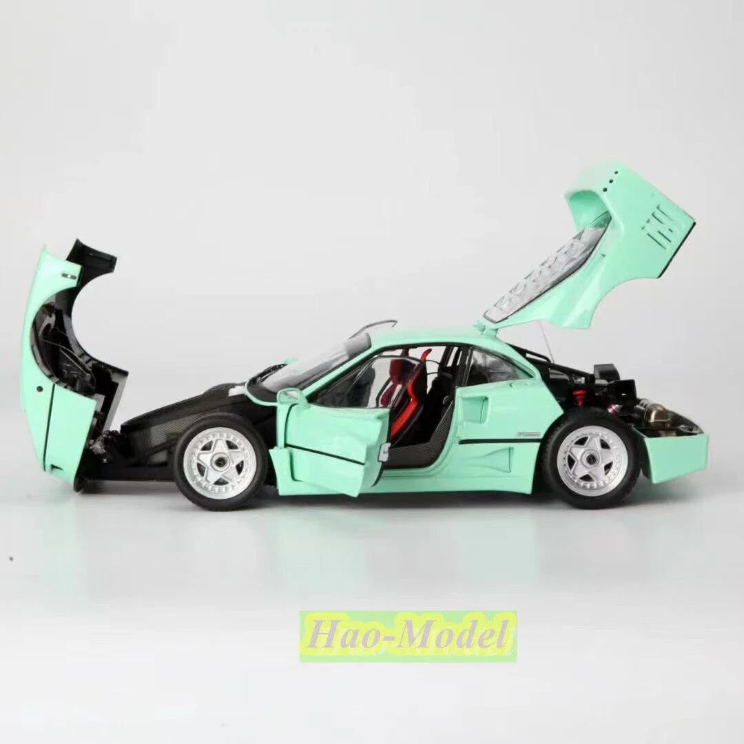 Kyosho 1:18 For Ferrari F40 Limited Alloy Diecast model Car Toys Boys Birthday Gifts Hobby Display Collection Ornaments Green