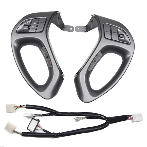 Para Hyundai Tucson ix35 volante de coche crucero botones de Control Bluetooth con Cables gris claro