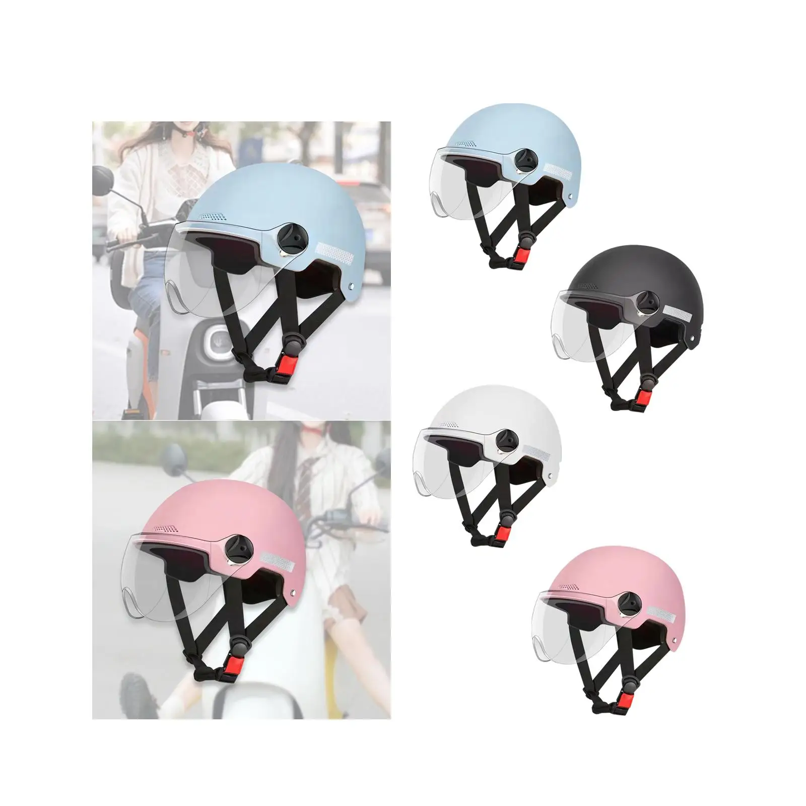 

Half -face helmet helmet comfortable to wear riding helmet with soft lining and