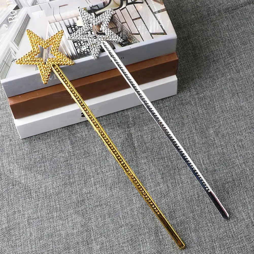 Princess Fairy Wand Princess Themed Party Supplies 13 Inch Sparkly Fairy Wand for Kids Rhinestone Star Magical for Halloween