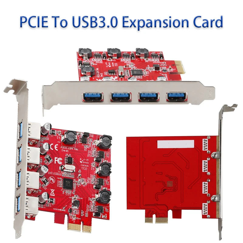 

PCIE to USB adapter card PCIe Converter PCI-E Riser Card Expansion Adapter PCIE expansion card Splitter Adapter Game PCIE Card