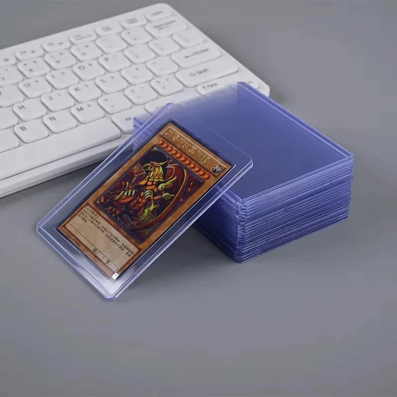 25 pochettes transparentes en PVC pour cartes à collectionner, protège-cartes rigides en plastique pour cartes de jeu et cartes de collection