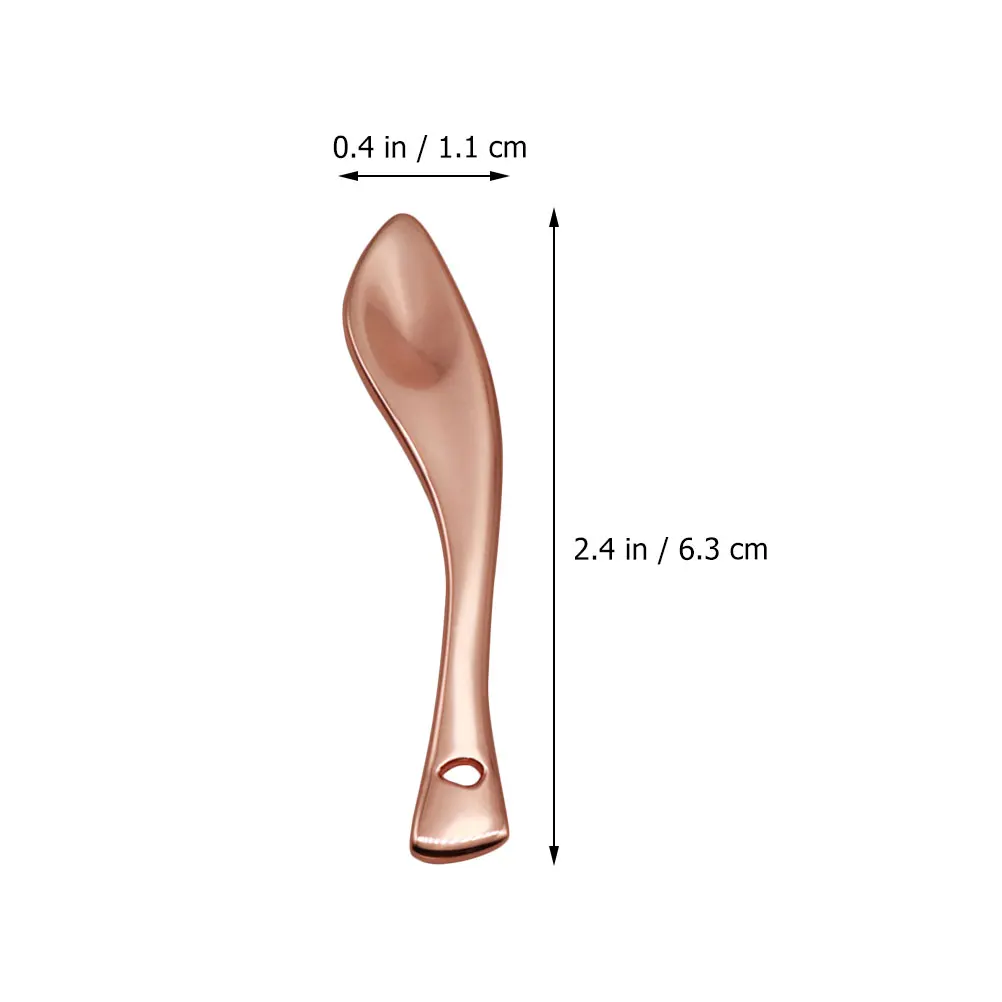 4 قطع من ملعقة كريم العين من الفولاذ المقاوم للصدأ أداة مغرفة كريم الوجه لمستحضرات التجميل وغسول الأساس والعناية بالجسم وأداة توزيع التجميل