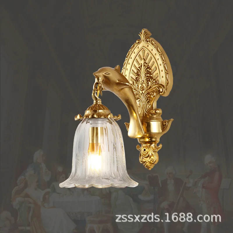 Exquisite European Brass Wall Lamps, Ideal For Bedroom Bedside, Luxury - Enhancing In Living Room Aisle, Retro - Style For Stair