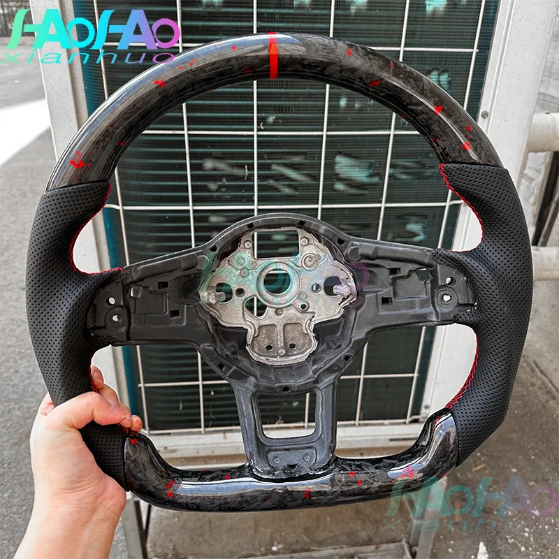 

Suitable for Volkswagen Golf 7.5 GTI MK7 Polo R R series forged carbon fiber steering wheel modification, automatic transmission