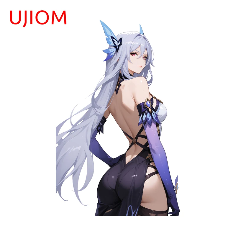 UJIOM Genshin Impact Skirk Big Butt Wall Sticker Delicate Tendy Enchanting Sunscreen Graphics Decal High Quality DIY Decor