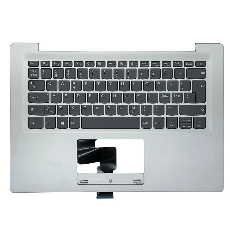 For Lenovo IdeaPad 120S-14 Series Notebook New Silver C Palmrest With Built-in Keyboard PN 5CB0P23759 Repair Replacement Part