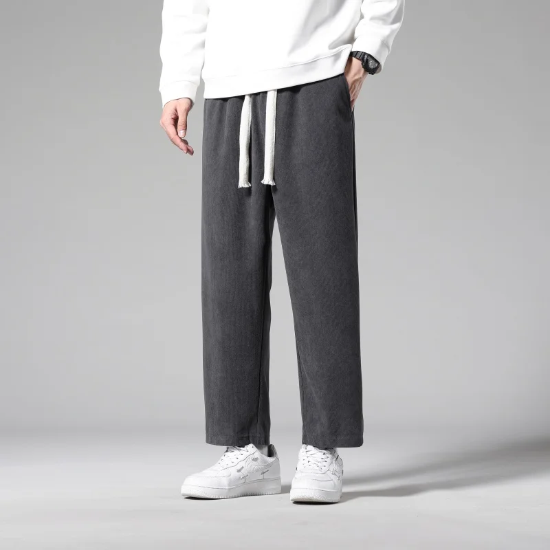 

Men's Outdoor Sports Leisure High-quality Comfortable Breathable Pants Fashionable and Versatile Leg Tied Straight Leg Pants