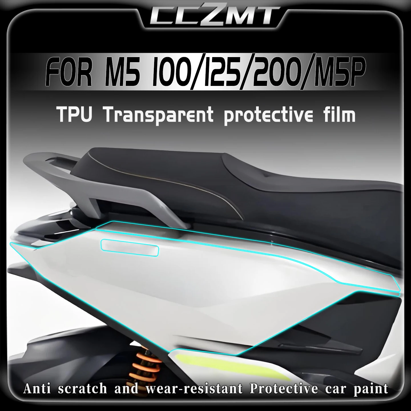 

For Ninebot M5 100 M5 125 M5 200 M5P transparent invisible car cover film protective sticker modification motorcycle accessories