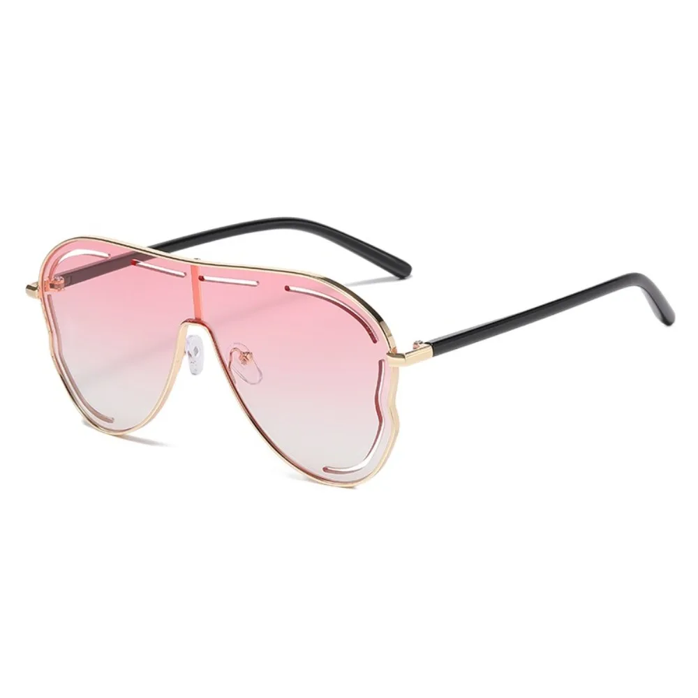 

Simple Big Frame Pilot Sunglasses Y2K Oversized Women Sunglasses Gradient Color PC Anti-UV Glasses Business