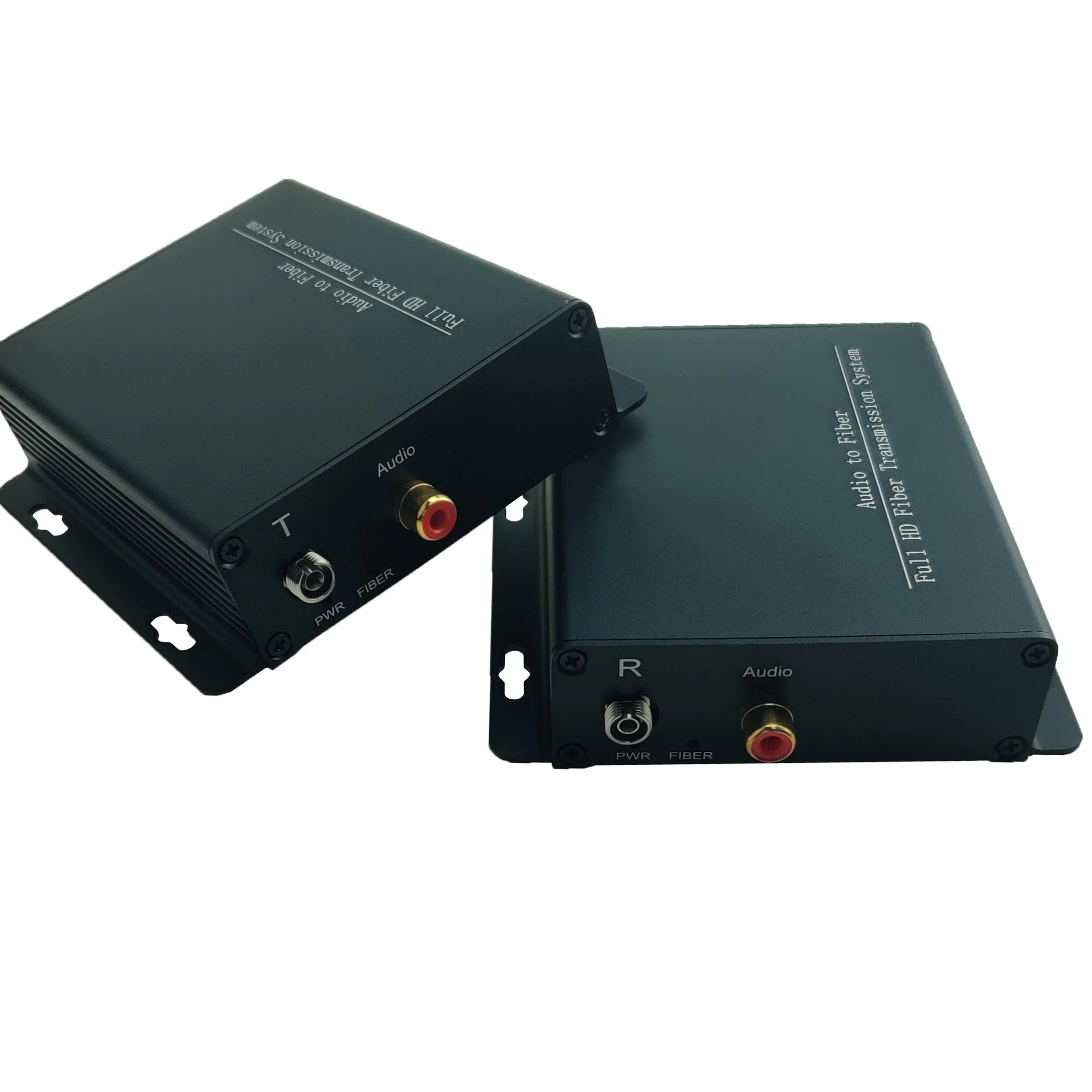 In stock 1 channel RCA audio over fibre optic extender rca audio to fiber converter