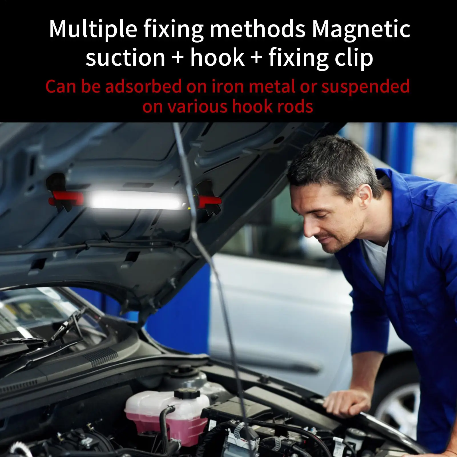 

Механический светильник, магнитная световая панель для автомобиля, прожектор высокой яркости для мастерской, ремонта автомобилей, домашние гаражи, открытый кемпинг