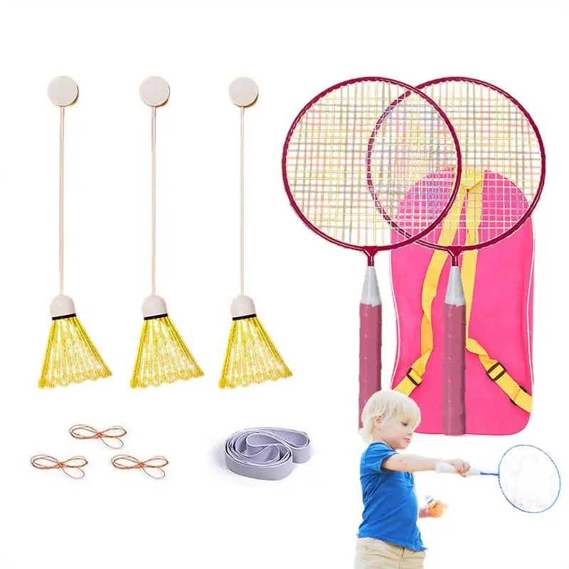 Badminton Training Set Adjustable Self-Training Kit Funny Rebound Training Gear Badminton Accessories Training Tools Portable To