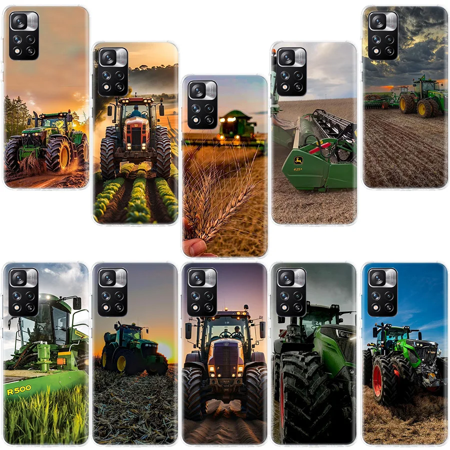 Farm Machinery Harvesters Phone Case For Xiaomi Mi 13 11T 11 Ultra 11i 12 12T Pro 12X 10T 10 Lite 5G 9 9T 8 5X 6X Cover Soft TPU