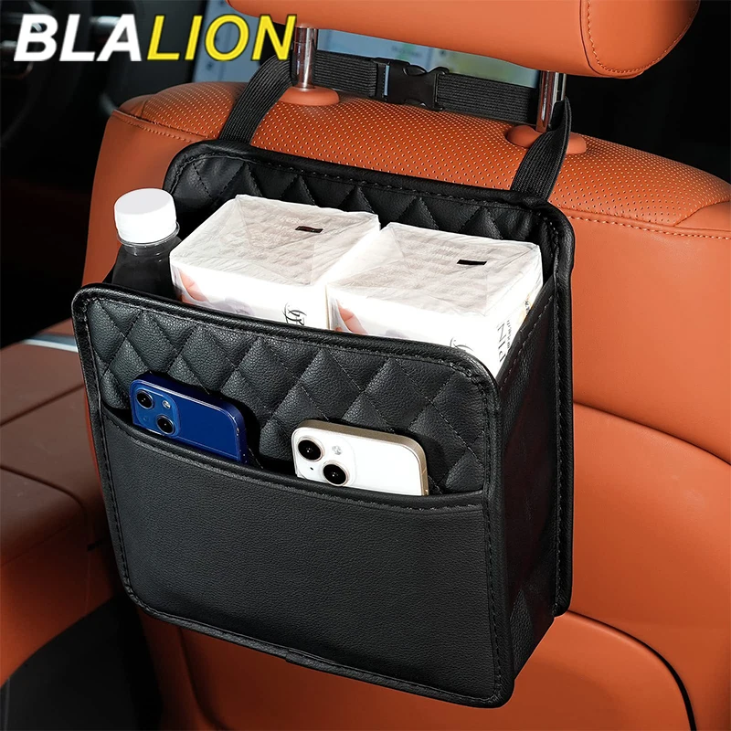 

Многофункциональная Кожаная сумка для хранения мусора BLALION, подходящая для большинства моделей автомобилей