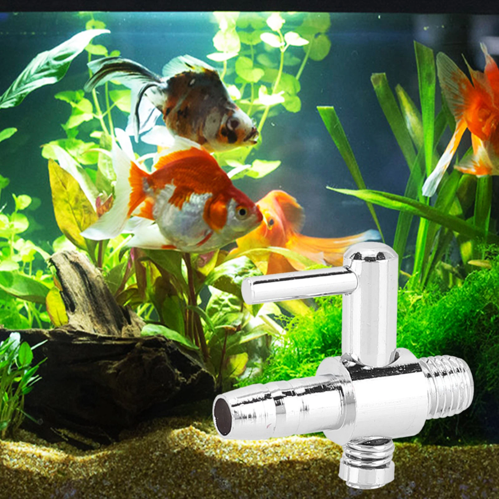 ZK20 10PCS Stainless Steel Aquarium Oxygen Pump Air Volume Flow Adjustment Valve Check Single Open with Thread Fish Tank