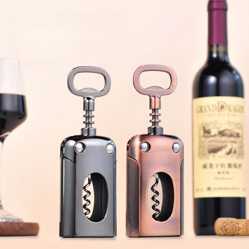 

Открывалка для вина из цинкового сплава, портативный штопор, многофункциональная открывалка для бутылок для бара, ресторана