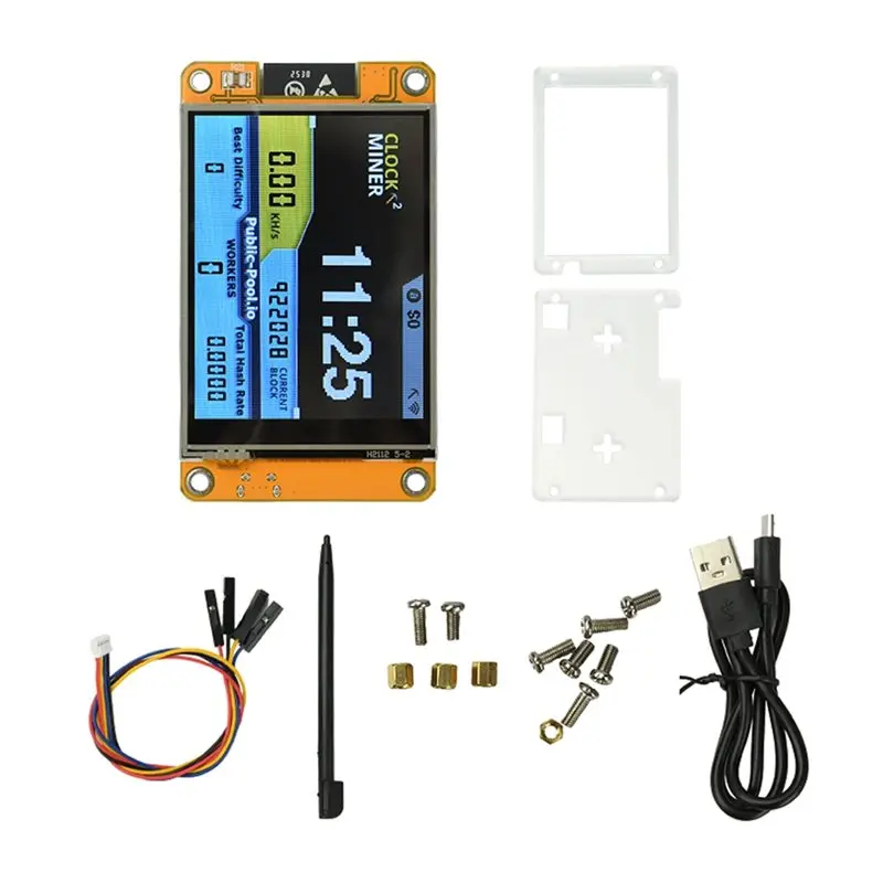 AED7-355KH/S Harshrate Nmminer Nerdminer 2.8Inch Smart Display ESP32-2432S028 Harshrate Bitcoin Crypto Solo Miner