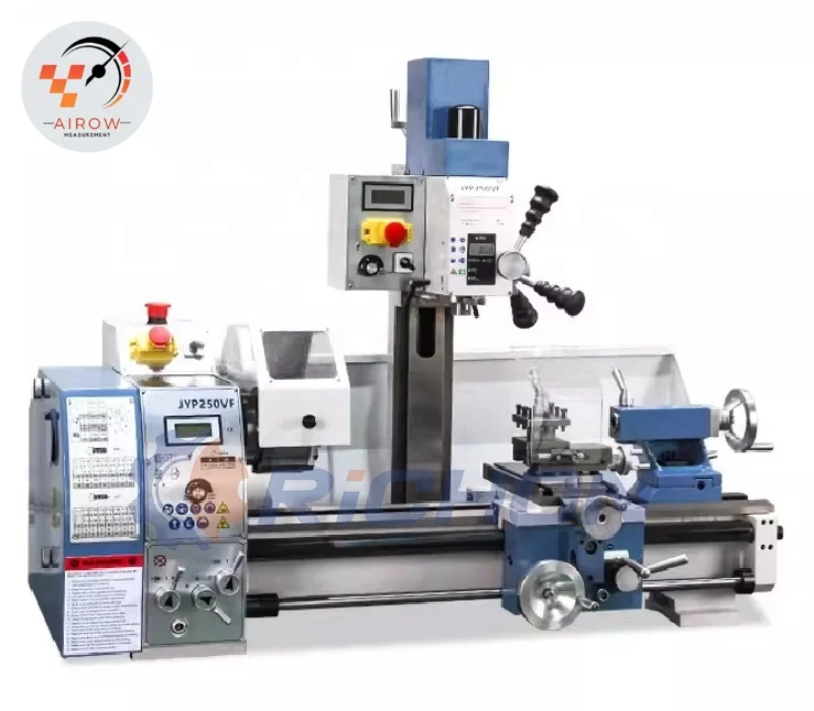 Airow JYP250VF High Precision Variable Speed Mini Lathe Combination Lathe Machine for Metal Working