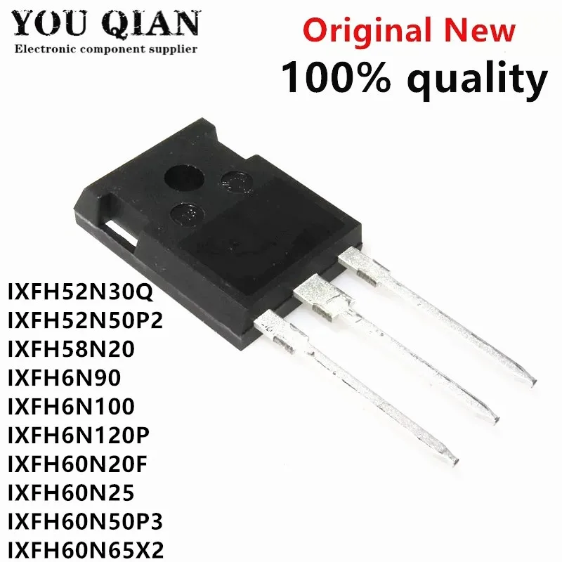 10PCS IXFH52N30Q IXFH52N50P2 IXFH58N20 IXFH6N90 IXFH6N100 IXFH6N120P IXFH60N20F IXFH60N25 IXFH60N50P3 IXFH60N65X2 TO-247