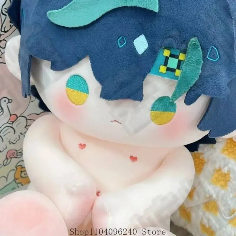 أنيمي لعبة Genshin تأثير كينيش أنيمي وسيم الصبي تأثيري محشوة الجسم فستان الملابس القطن هدية عيد الميلاد 40 سنتيمتر