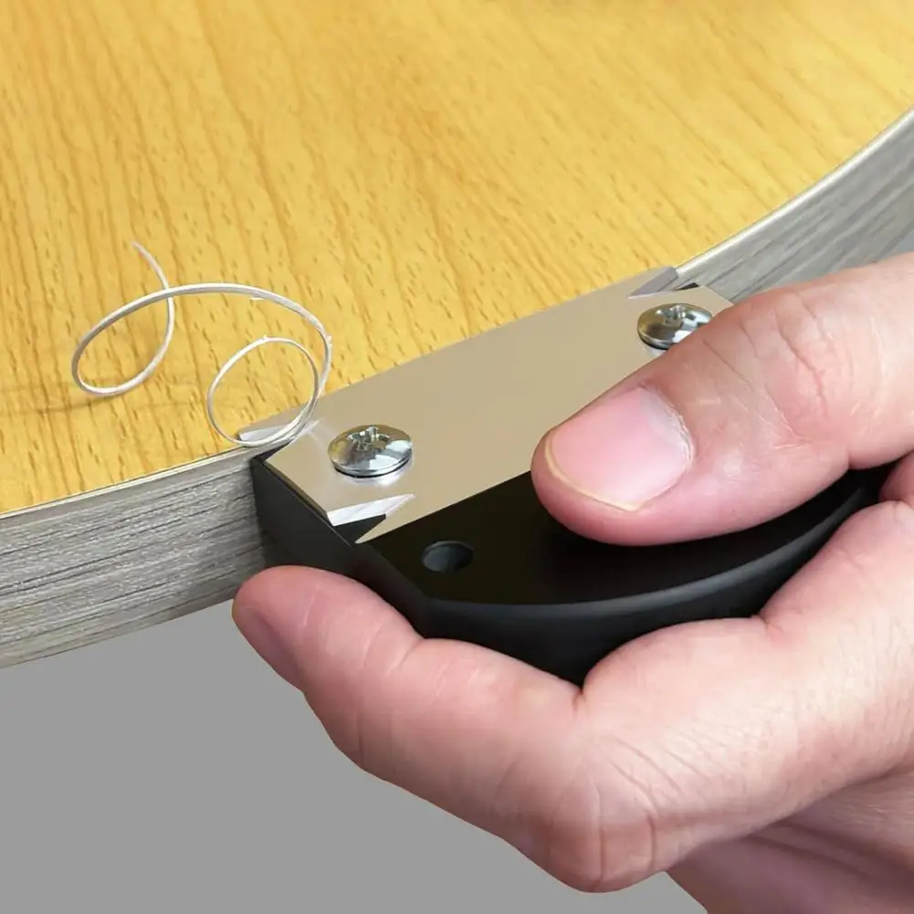Stainless Steel Blade Trimmer Wood Edge Banding Trimmer Cutter with Stainless Steel Blade Wooden Handle for Woodworking