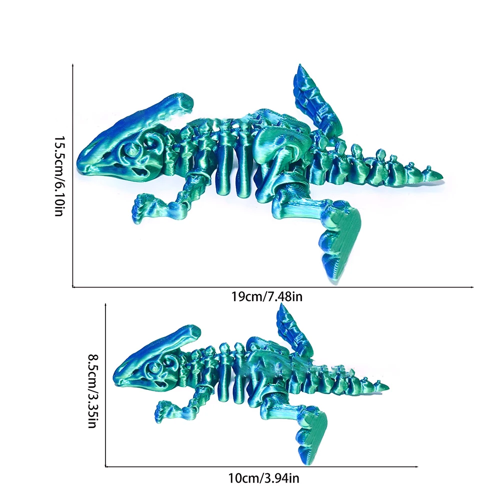 ألعاب ثلاثية الأبعاد مطبوعة ، نماذج ديناصورات ، شخصيات حيوانية متحركة متعددة المفاصل ، زخرفة زخرفية ، إبداعات مكتبية ، هدايا جديدة للأطفال