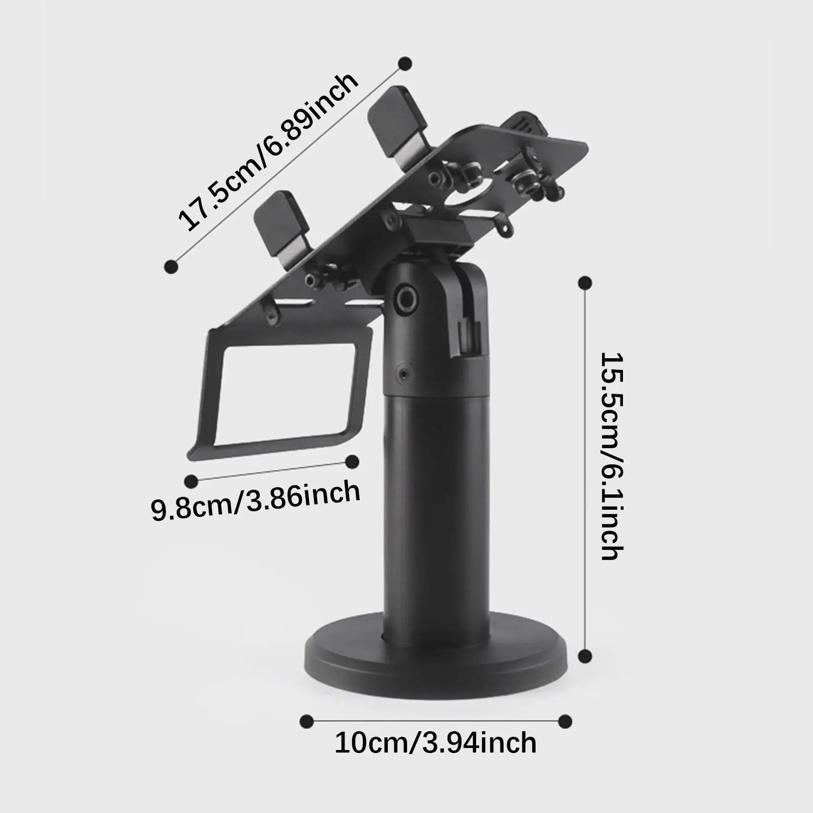 Pos Machine Stand Flexible Cashier Display Adjustable Angle Removable Pos Machine Display Bracket for Store Super Market Desktop