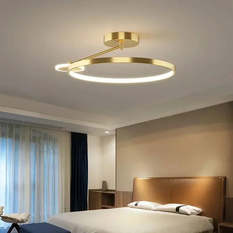 

New Design LED Ceiling Lamp Intelligent Remote Control Living Dining Bedroom Circular Aisle Corridor Indoor Lighting Decor