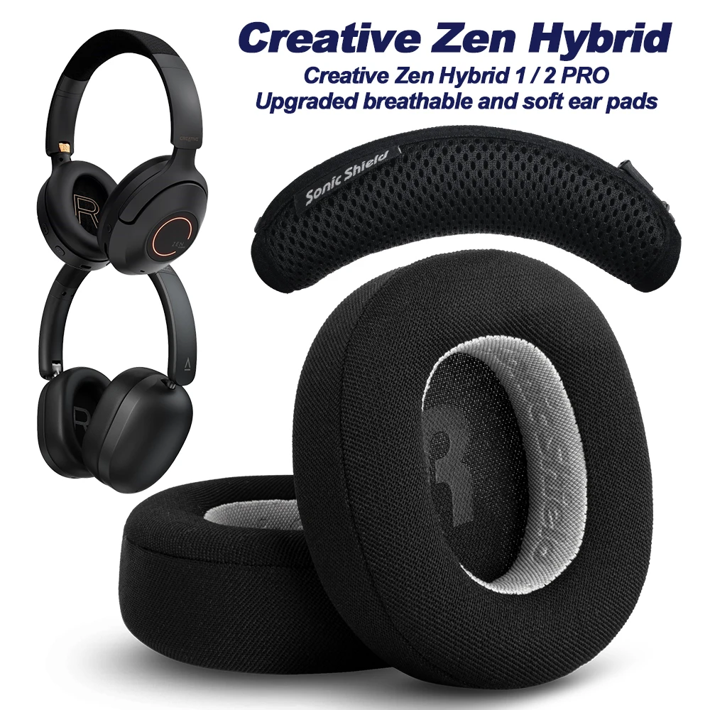 Earphone Pads for Creative Zen Hybrid 1 / 2 PRO Replacement Earpads Earmuffs Mesh Memory Covers Sponge Protein