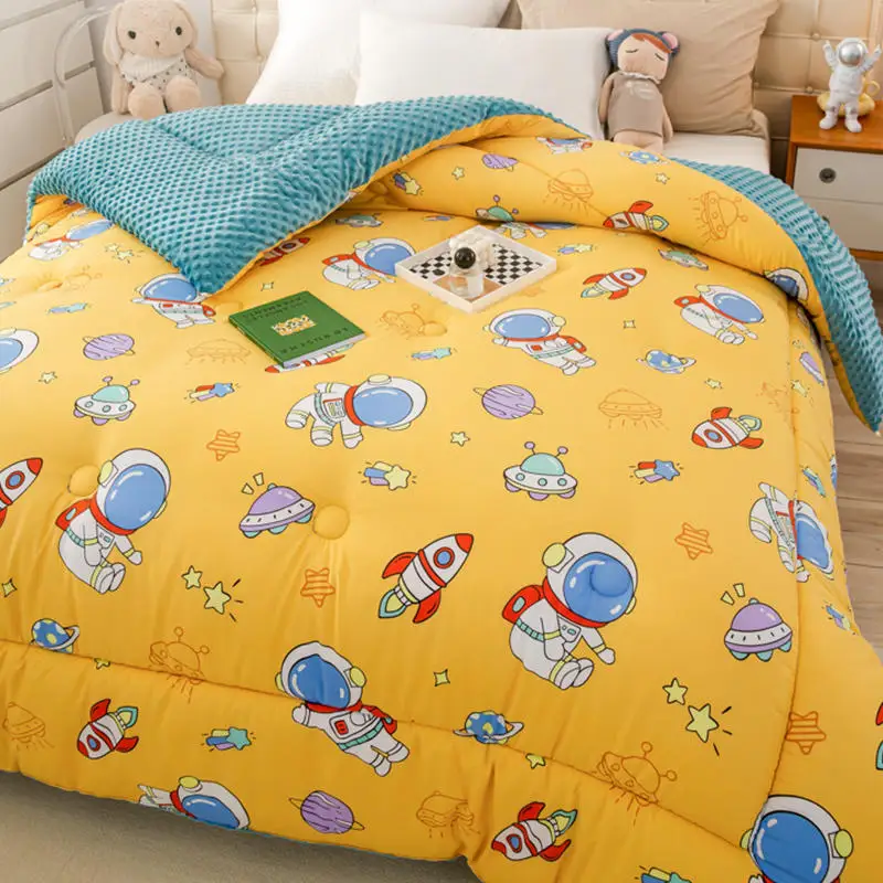 Bean fleece quilt winter quilt quilt core thickened warm air conditioning bedding Spring and autumn dormitory students