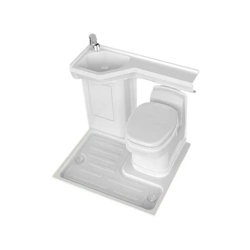 RV Bathroom Set 900x1000mm Space Saving Complete Kit with Toilet Sink Faucet for Motorhome Camper Trailer CAPEXRV
