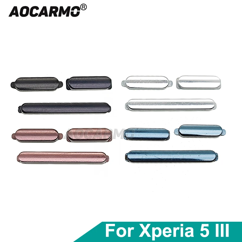 

Aocarmo For Sony Xperia 5 III / X5iii XQ-BQ52 BQ72 SO-53B Side Button Volume Up And Down Shutter Key Repair Part