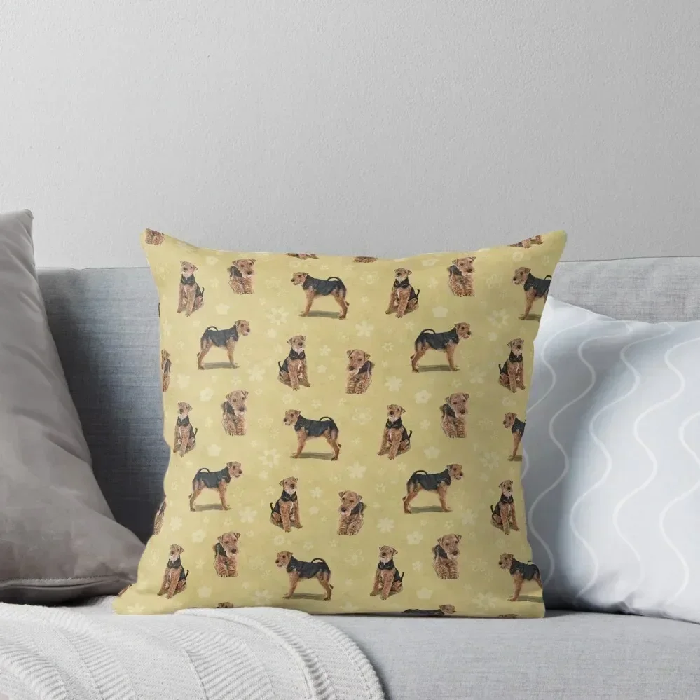 

The Welsh Terrier Dog Throw Pillow New year Cushion Child Cushions Cover autumn pillowcase pillow