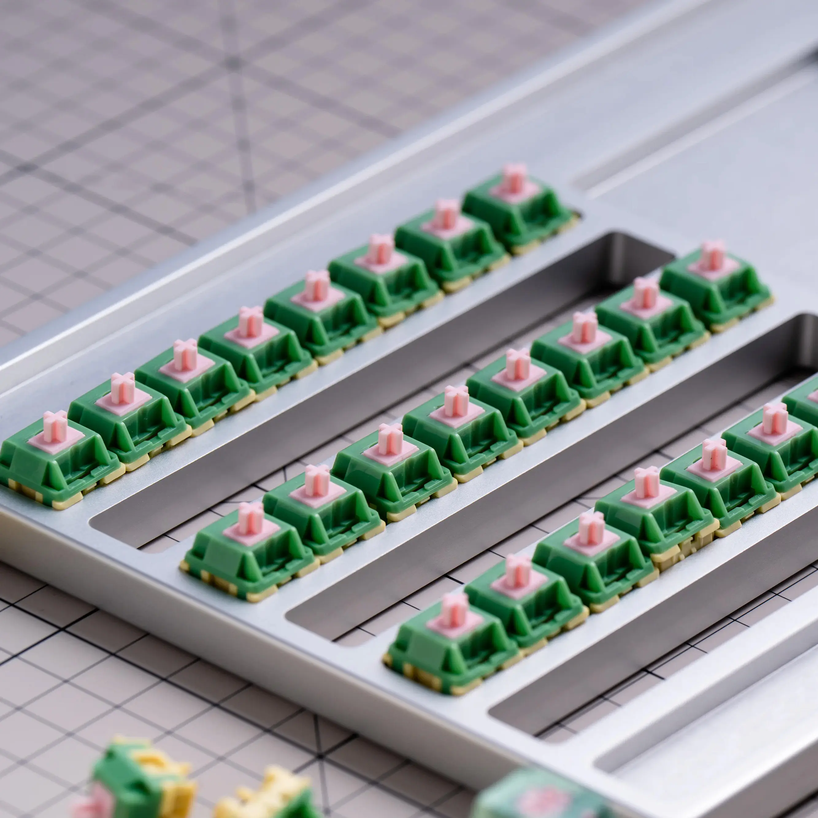 HMX × WJBY Lab Lotus Switch R4 Mechanical keyboard Linear Switch DIY 22mm Single Stage